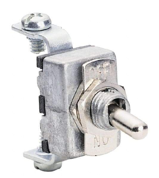 Gardner Bender - 2 Position, 12 Volt, 15 Amp, Motor Rated Toggle Switch - On Off Sequence, 1 Switch, Silver - Best Tool & Supply