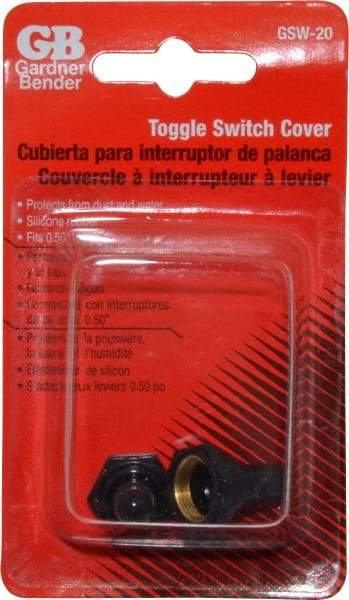 Gardner Bender - 12 Volt, Toggle Boot - 1 Switch, Black - Best Tool & Supply