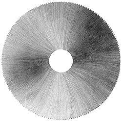 Made in USA - 2-1/2" Diam x 0.025" Blade Thickness, 1/2" Arbor Hole Diam, 190 Teeth, Solid Carbide, Jeweler's Saw - Uncoated - Best Tool & Supply