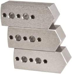 Northfield - 4" & Up Chuck Capacity, Northfield Air Style Attachment, Square Soft Lathe Chuck Jaw - 3 Jaws, Steel, 1.895mm Long x 3/4" Wide x 3/4" High - Best Tool & Supply