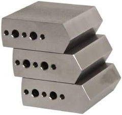 Northfield - 4" & Up Chuck Capacity, Northfield Air Style Attachment, Square Soft Lathe Chuck Jaw - 3 Jaws, Steel, 1.895mm Long x 3/4" Wide x 1-1/2" High - Best Tool & Supply