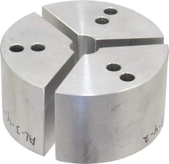 Northfield - 4" & Up Chuck Capacity, Northfield Air Style Attachment, Round Soft Lathe Chuck Jaw - 3 Jaws, Aluminum, 3.92" Wide x 2" High - Best Tool & Supply