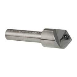 Everede Tool - 90° Included Angle, 0.621" Max Cut Diam, 5/8" Body Diam, 3/8" Shank Diam, 2-1/2" OAL, Indexable Countersink - 1 Triangle Insert, TPGH 215 Insert Style, Series IND - Best Tool & Supply