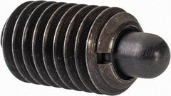 Gibraltar - M12 x 1.75, 20.5mm Thread Length, 6.5mm Plunger Projection, Steel Threaded Spring Plunger - 6.3mm Max Plunger Diam, 1.13 Kg Init End Force, 6.8 Kg Final End Force - Best Tool & Supply