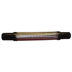 Made in USA - 11" OAL, 5" ID, 225 Max psi, Flexible Metal Hose Assembly - Best Tool & Supply