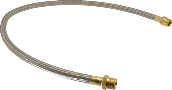 Made in USA - 48" OAL, 5/8" ID, 1,200 Max psi, Flexible Metal Hose Assembly - Best Tool & Supply