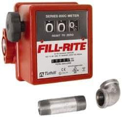 Tuthill - 3/4" NPT Port Fuel Flowmeter - 50 Max psi, 5 to 20 GPM, Aluminum - Best Tool & Supply