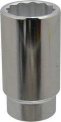 Proto - 1-5/16", 1/2" Drive, Deep Hand Socket - 12 Points, 3-1/2" OAL, Chrome Finish - Best Tool & Supply