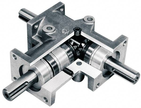 Browning - 2:1, 3/4 Input Horsepower, 53 Lbs. Max Torque, Speed Reducer - 5/8" Shaft Diam, 4-1/4" Long x 1.57" Wide x 2.362" High, 17.6 In/Lb. Min Torque, 1/4 HP Min Input - Best Tool & Supply