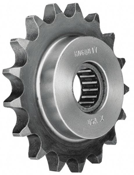 Browning - 1.65" Outside Diam, Steel, Chain Idler Sprocket - Chain Size 25 - Best Tool & Supply