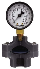 Plast-O-Matic - 160 Max psi, 2 Inch Dial Diameter, PVC Pressure Gauge Guard and Isolator - 3% Accuracy - Best Tool & Supply