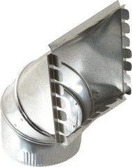 Made in USA - 6" ID Galvanized Duct Square Takeoff - 6-1/2" Long x 6-1/2" Wide, Standard Gage, 32 Piece - Best Tool & Supply