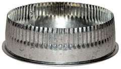 Made in USA - 8" ID Galvanized Duct Tee Cover with Crimp - Standard Gage, 30 Piece - Best Tool & Supply