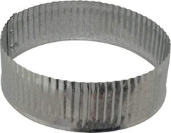 Made in USA - 6" ID Galvanized Duct Flex Connector - Standard Gage, 35 Piece - Best Tool & Supply