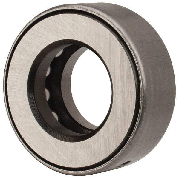 INA Bearing - 3/4" Inside x 1-15/32" Outside Diam, 5/8" Thick, Steel Ball Thrust Bearing - 7,300 Lbs. Static Capacity, 4,250 Max Pressure x Velocity - Best Tool & Supply