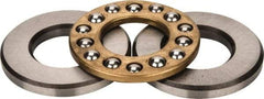 INA Bearing - 3/4" Inside x 1-15/32" Outside Diam, 9/16" Thick, Steel Ball Thrust Bearing - 530 Lbs. Static Capacity, 880 Max Pressure x Velocity - Best Tool & Supply