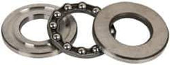 INA Bearing - 1" Inside x 1.969" Outside Diam, 5/8" Thick, Steel Ball Thrust Bearing - 6,700 Lbs. Static Capacity, 3,650 Max Pressure x Velocity - Best Tool & Supply