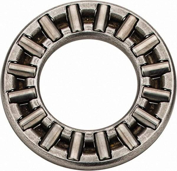 INA Bearing - 1/2" Inside x 15/16" Outside Diam, 0.078" Thick, Steel Needle Cage Thrust Bearing - Best Tool & Supply