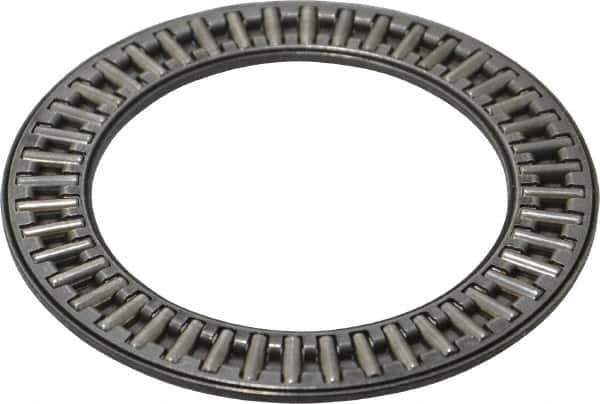 INA Bearing - 1-1/2" Inside x 2-3/16" Outside Diam, 0.078" Thick, Steel Needle Cage Thrust Bearing - Best Tool & Supply