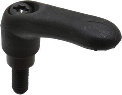 Gibraltar - 1/4-20, 0.39" Hub Diam, Thermoplastic Elastomer Adjustable Clamping Handle - 0.59" Stud Length - Best Tool & Supply