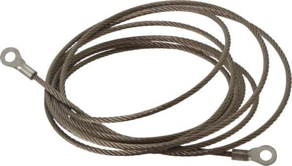 Hubbell Workplace - 19 AWG, 10 Ft., Terminal, Grounding Cable with Clamps - Noninsulated, Includes (2) 1/4 Inch Terminals - Best Tool & Supply