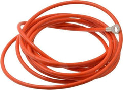 Hubbell Workplace - 19 AWG, 10 Ft., Terminal, Grounding Cable with Clamps - Orange, Includes (2) 1/4 Inch Terminals - Best Tool & Supply