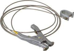 Hubbell Workplace - 19 AWG, 10 Ft., C-Clamp, Hand Clamp, Grounding Cable with Clamps - Noninsulated - Best Tool & Supply