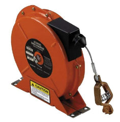 Hubbell Workplace - 1/8 Inch x 50 Ft. Stranded Cable Grounding Reel - Spring Driven Reel - Best Tool & Supply