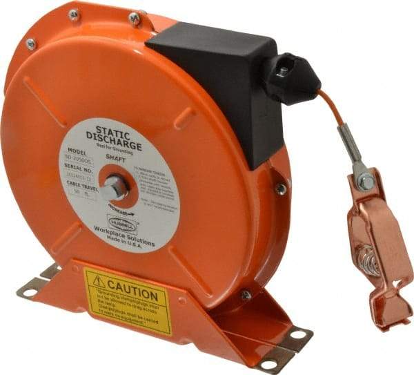 Hubbell Workplace - 1/8 Inch x 50 Ft. Stranded Cable Grounding Reel - Spring Driven Reel - Best Tool & Supply