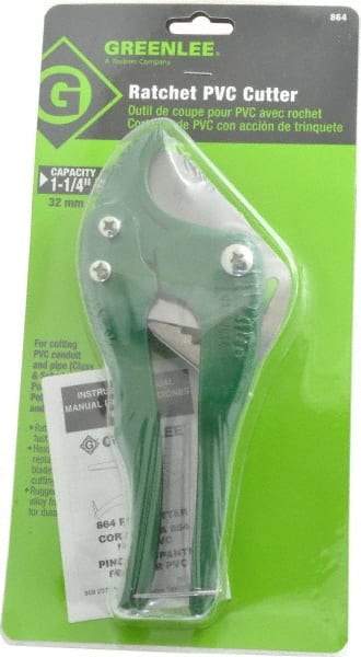 Greenlee - 7" OAL, 1-1/4" Capacity, Conduit Cutter - Best Tool & Supply