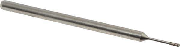 Made in USA - CBN Grinding Pin - 1/8" Shank Diam Very Fine Grade, 220 Grit - Best Tool & Supply