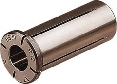 Seco - 5/8" ID x 3/4" OD, 1.14" Head Diam, Slotted Hydraulic Chuck Sleeve - Steel, 2.07" Length Under Head, Through Coolant - Exact Industrial Supply