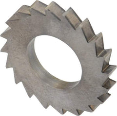 Made in USA - 1" Diam x 1/8" Blade Thickness x 1/2" Arbor Hole Diam, 20 Tooth Slitting and Slotting Saw - Arbor Connection, Solid Carbide, Concave Ground - Best Tool & Supply