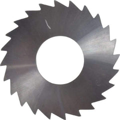 Made in USA - 1-1/4" Diam x 1/16" Blade Thickness x 1/2" Arbor Hole Diam, 24 Tooth Slitting and Slotting Saw - Arbor Connection, Right Hand, Uncoated, Solid Carbide, Concave Ground - Best Tool & Supply