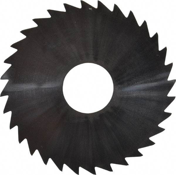 Made in USA - 1-3/4" Diam x 0.0313" Blade Thickness x 1/2" Arbor Hole Diam, 32 Tooth Slitting and Slotting Saw - Arbor Connection, Uncoated, Solid Carbide, Concave Ground - Best Tool & Supply