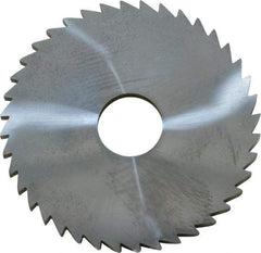 Made in USA - 2" Diam x 1/8" Blade Thickness x 1/2" Arbor Hole Diam, 40 Tooth Slitting and Slotting Saw - Arbor Connection, Right Hand, Uncoated, Solid Carbide, 5° Rake, Concave Ground - Best Tool & Supply