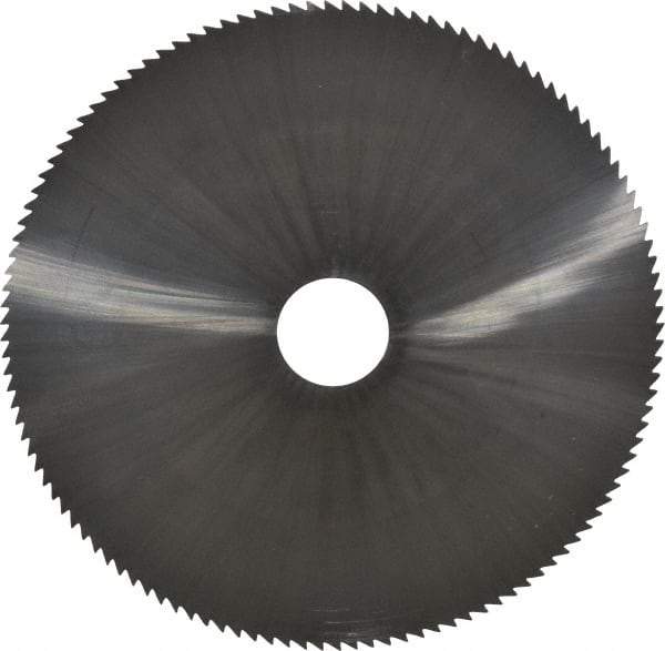 Made in USA - 6" Diam x 1/16" Blade Thickness x 1" Arbor Hole Diam, 120 Tooth Slitting and Slotting Saw - Arbor Connection, Right Hand, Uncoated, Solid Carbide, 5° Rake, Concave Ground - Best Tool & Supply