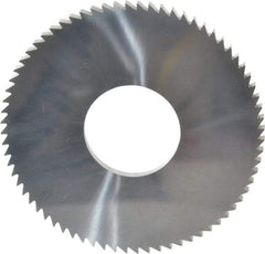 Made in USA - 2-3/4" Diam x 1/8" Blade Thickness x 1" Arbor Hole Diam, 72 Tooth Slitting and Slotting Saw - Arbor Connection, Solid Carbide, Concave Ground - Best Tool & Supply