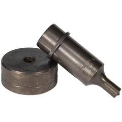 Ironworker Punch & Die Sets; Set Type: Punch & Die; Shape: Round; Punch/Die Shape: Round; Die Length: 2 in; Die Width: 25/32 in; Die Diameter: 25/32 in; Punch Length: 3.31 in; Punch Width: 1 in; Punch Diameter: 1 in; Number Of Pieces: 1; Punch Width/Diame