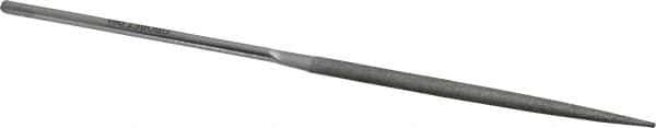 Grobet - 5-1/2" OAL Very Fine Half Round Needle Diamond File - 2-1/2 LOC, 220 Grit - Best Tool & Supply