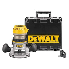 DeWALT - 1.75 hp, 24,500 RPM, Fixed Base Router Kit - 11 Amps, 1/4 and 1/2 Inch Collet - Best Tool & Supply