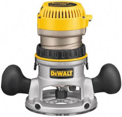 DeWALT - 8,000 to 24,000 RPM, 2.25 HP, 12 Amp, Fixed Base Electric Router - 1/4 and 1/2 Inch Collet - Best Tool & Supply