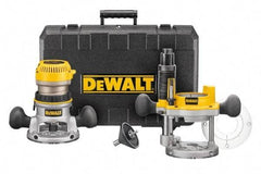 DeWALT - 2.25 hp, 8,000 to 24,000 RPM, Fixed Plunge Combination Router Kit - 12 Amps, 1/4 and 1/2 Inch Collet - Best Tool & Supply