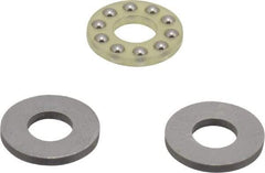 Boston Gear - 1/4" Inside x 9/16" Outside Diam, 7/32" Thick, Alloy Steel Ball Thrust Bearing - Best Tool & Supply