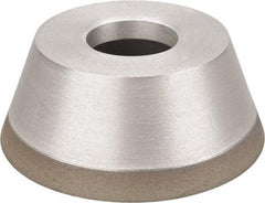 Made in USA - 3-3/4" Diam, 1-1/4" Hole Size, 1-1/2" Overall Thickness, 100 Grit, Type 11 Tool & Cutter Grinding Wheel - Fine Grade, Diamond - Best Tool & Supply