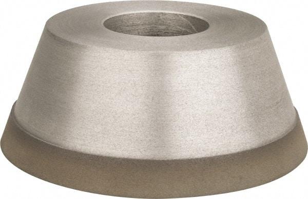 Made in USA - 3-3/4" Diam, 1-1/4" Hole Size, 1-1/2" Overall Thickness, 220 Grit, Type 11 Tool & Cutter Grinding Wheel - Very Fine Grade, Diamond - Best Tool & Supply