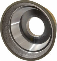 Made in USA - 3-3/4" Diam, 1-1/4" Hole Size, 1-1/2" Overall Thickness, 220 Grit, Type 11 Tool & Cutter Grinding Wheel - Very Fine Grade, Diamond - Best Tool & Supply