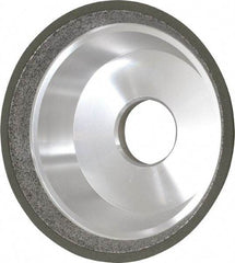 Made in USA - 5" Diam, 1-1/4" Hole Size, 1-3/4" Overall Thickness, 150 Grit, Type 11 Tool & Cutter Grinding Wheel - Very Fine Grade, Diamond - Best Tool & Supply