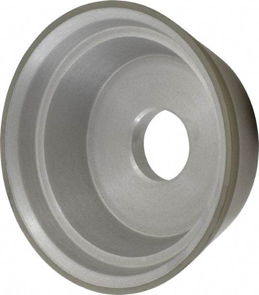 Made in USA - 5" Diam, 1-1/4" Hole Size, 1-3/4" Overall Thickness, 220 Grit, Type 11 Tool & Cutter Grinding Wheel - Very Fine Grade, Diamond - Best Tool & Supply