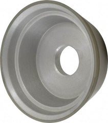 Made in USA - 5" Diam, 1-1/4" Hole Size, 1-3/4" Overall Thickness, 220 Grit, Type 11 Tool & Cutter Grinding Wheel - Very Fine Grade, Diamond - Best Tool & Supply